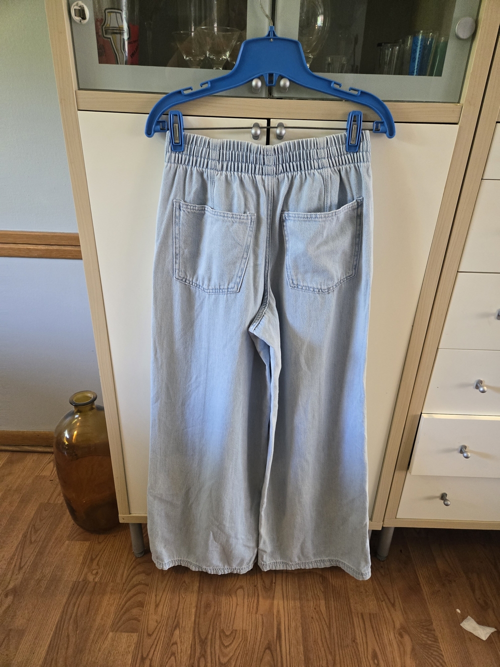 Universal Thread Light Blue Elastic Waist Denim Pants - Picture 3 of 6